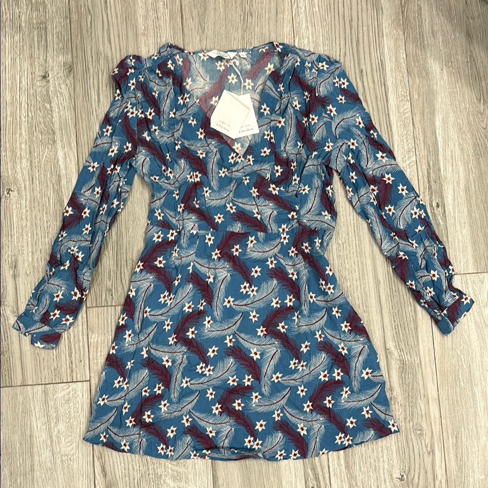 & Other Stories Blue Floral Dress